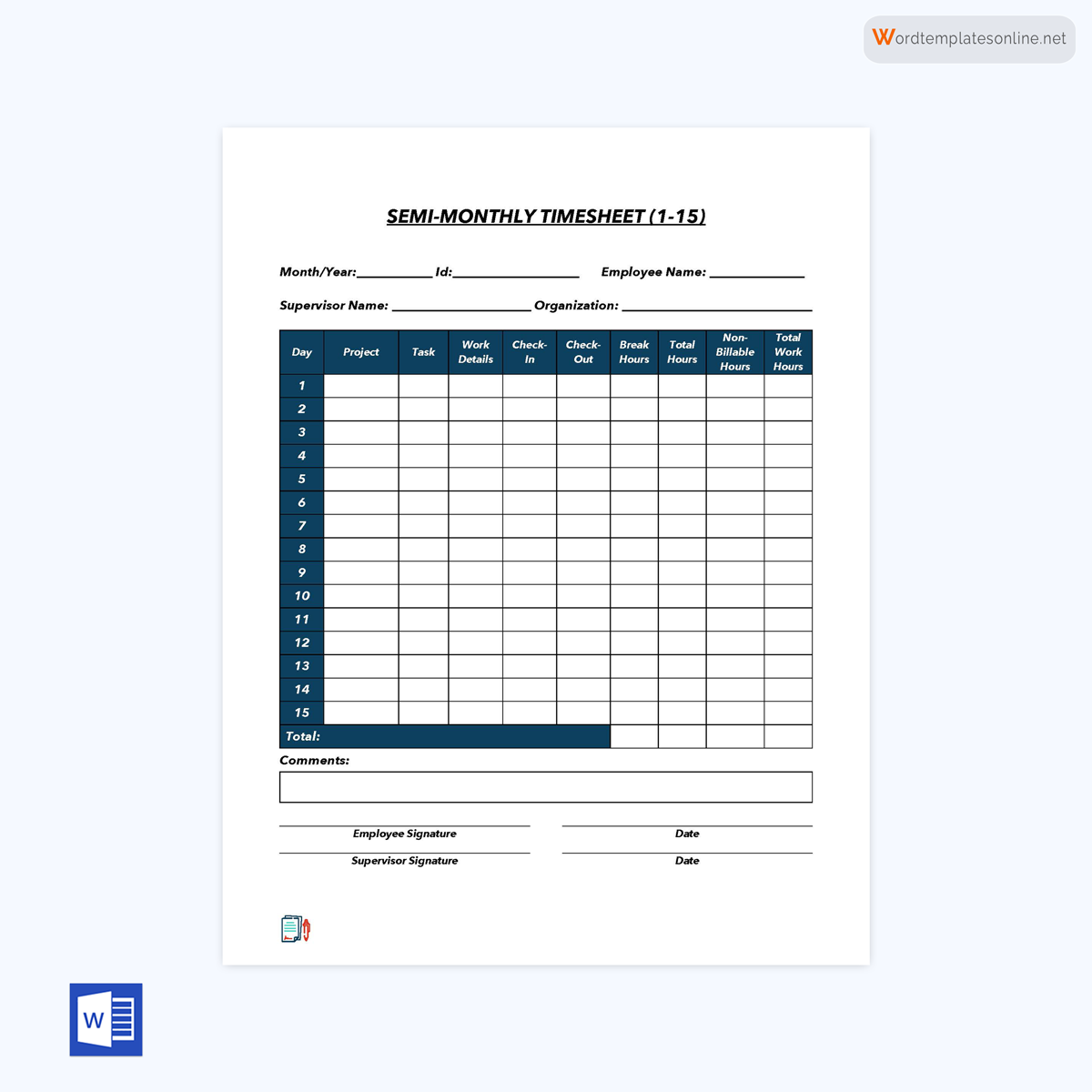 
time log template excel-11