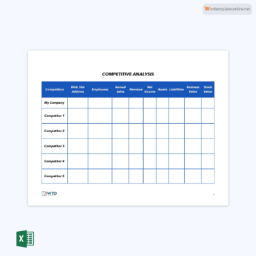 22 Competitive Analysis Templates (Excel, Word)