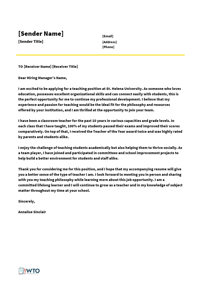 Letter of interest for teaching position example -07
