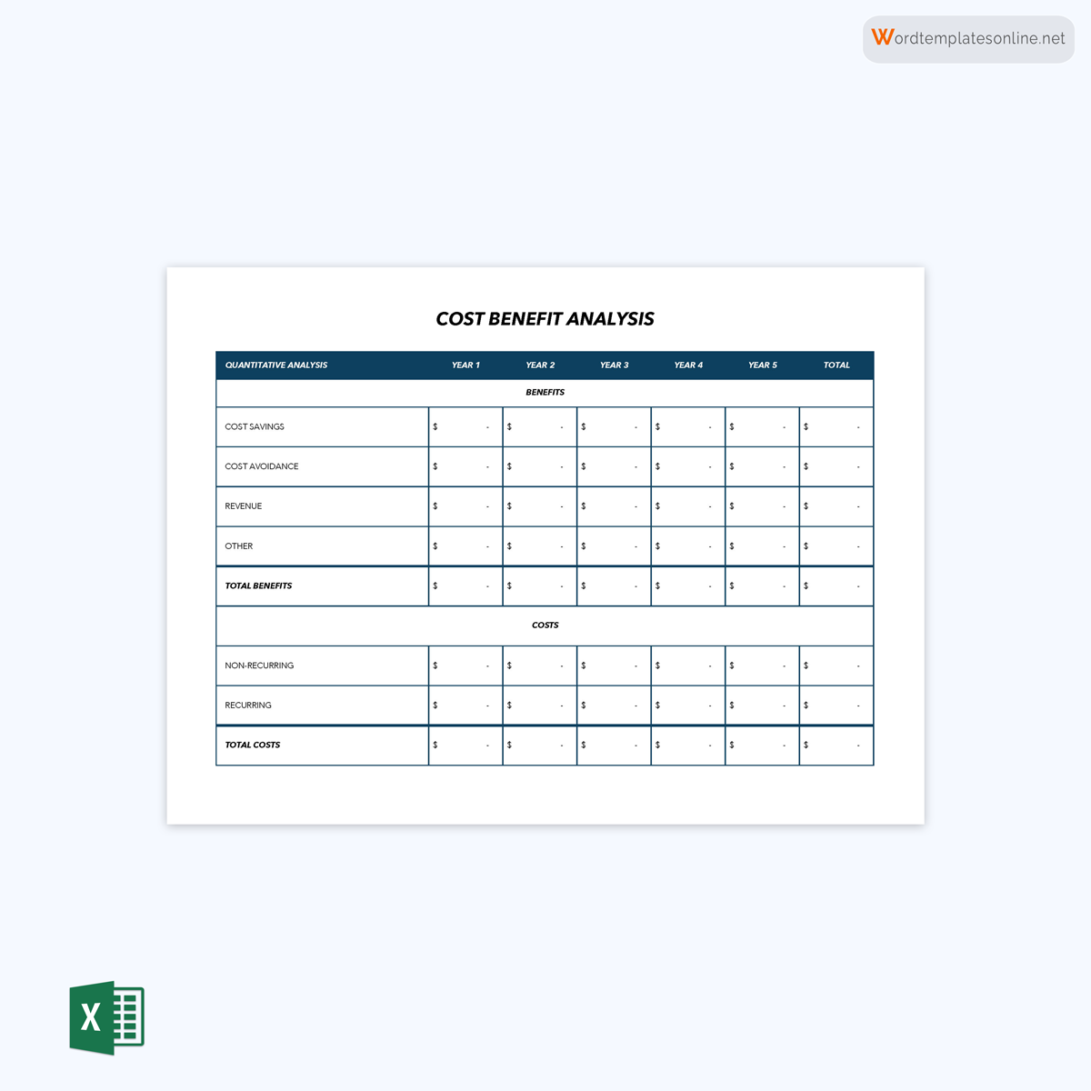  cost analysis template powerpoint