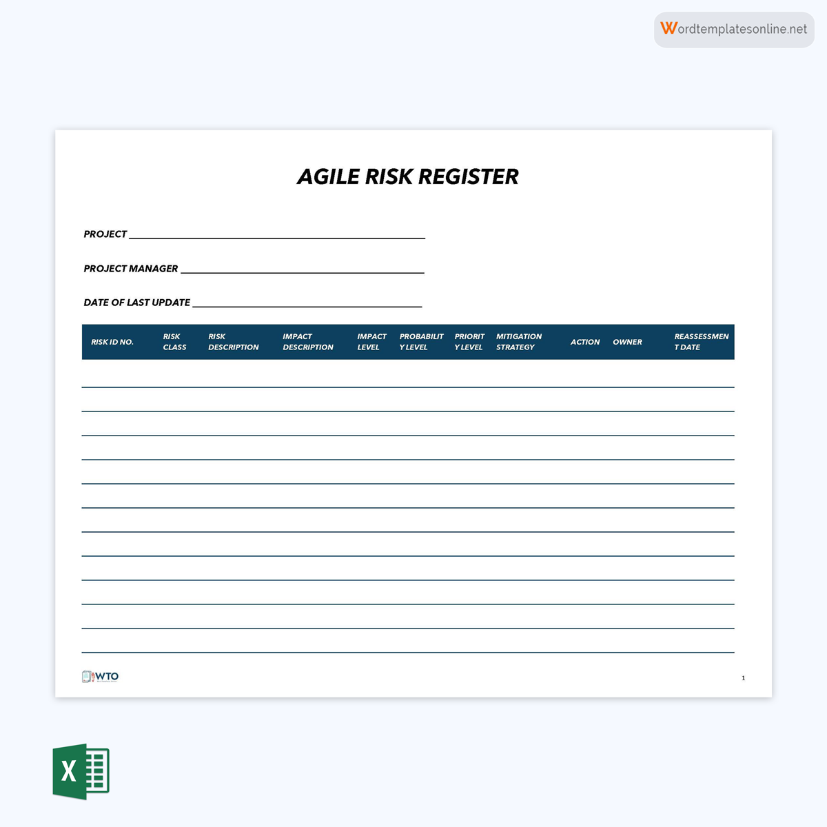 Agile Risk Register for IT 