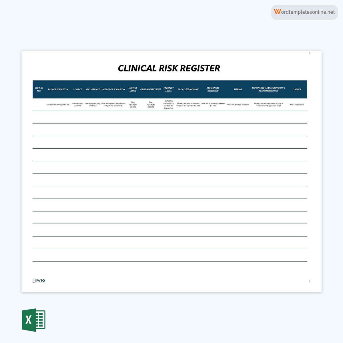Clinical Risk Register