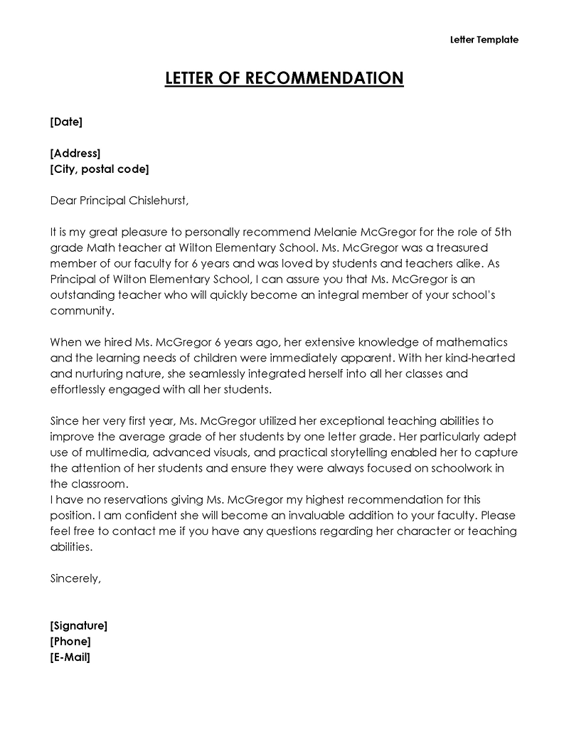 Letter of recommendation for scholarship -01