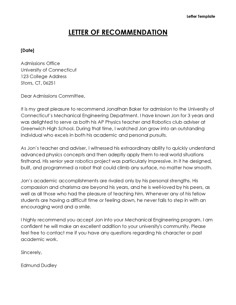 Recommendation letter for student from teacher PDF -11
