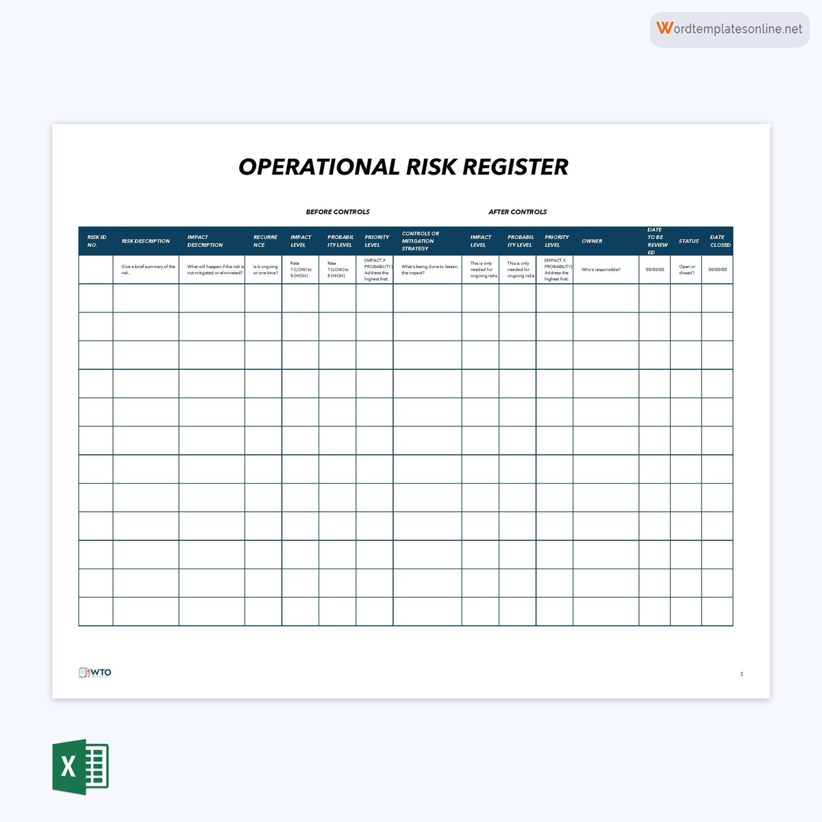 Operational Risk Register