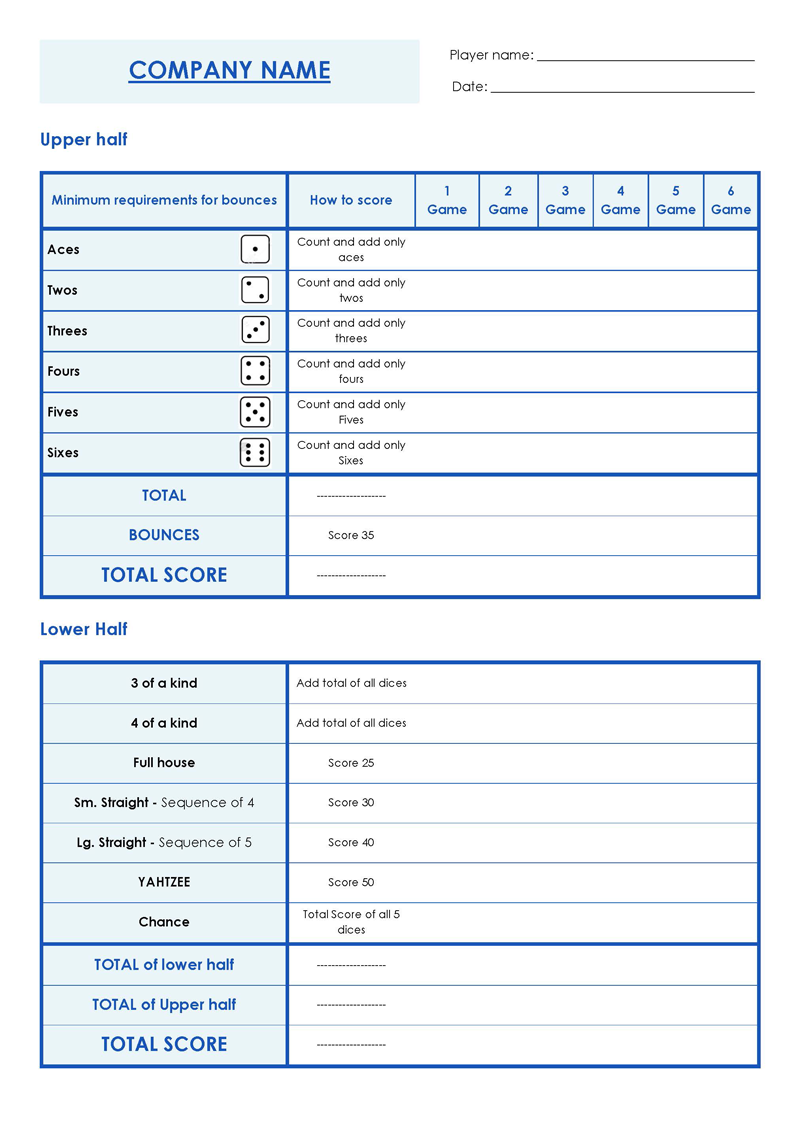 "Sample Score Sheet PDF"