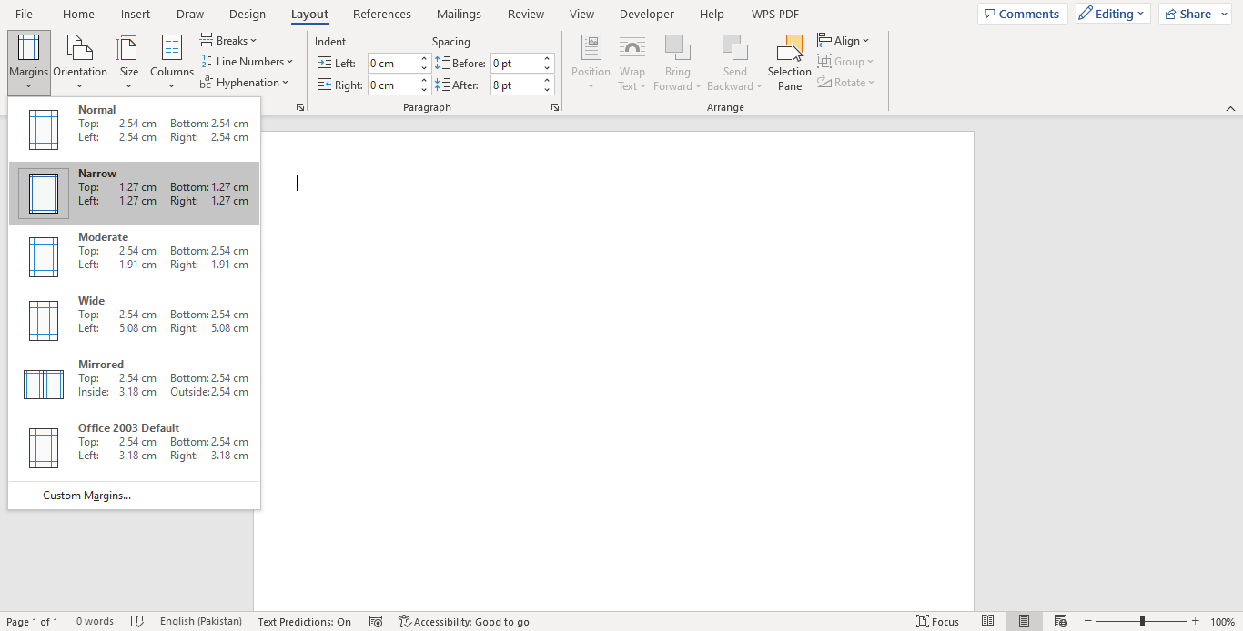 Create an Appointment Card in Word Step 01