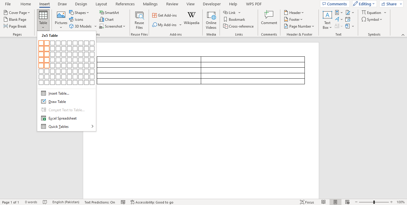 Create an Appointment Card in Word Step 02