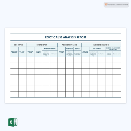 17 Free Root Cause Analysis Templates for Excel, Word