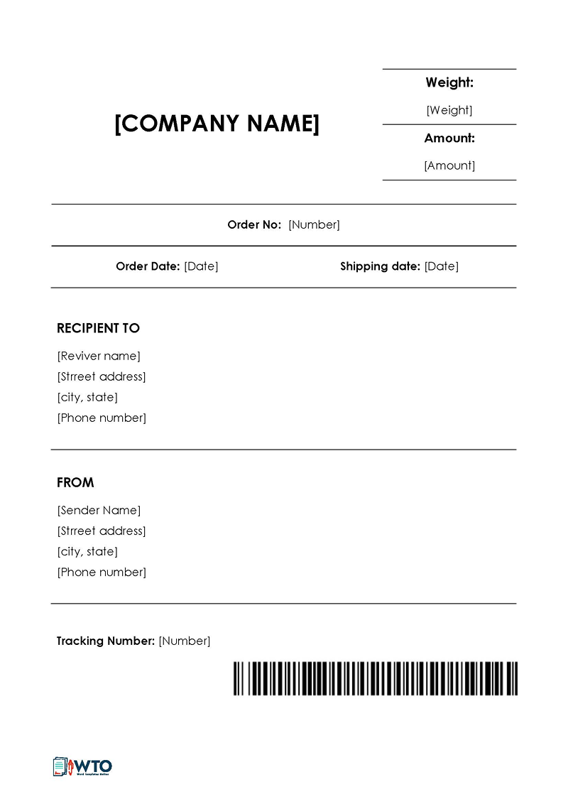 Free editable shipping label template 05