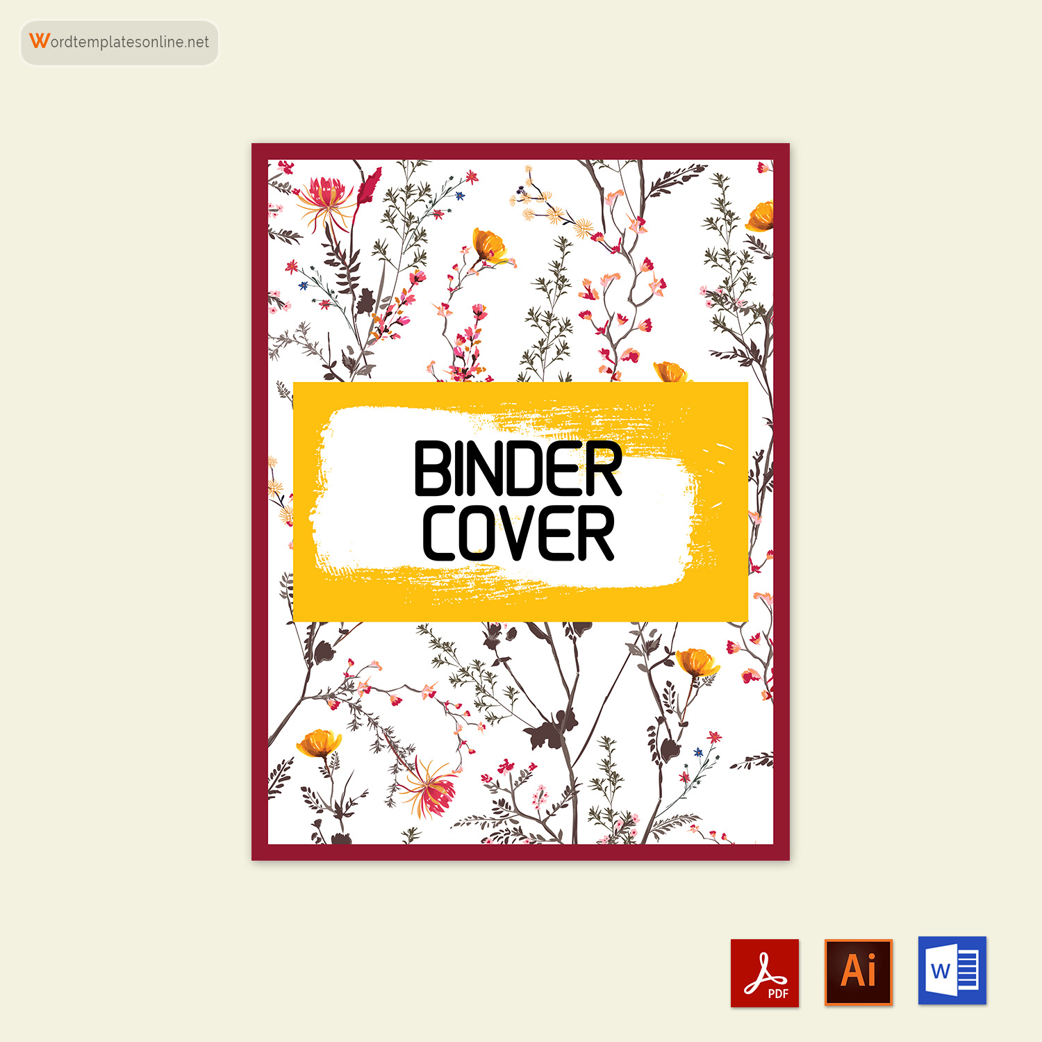 professional binder cover templates (word)