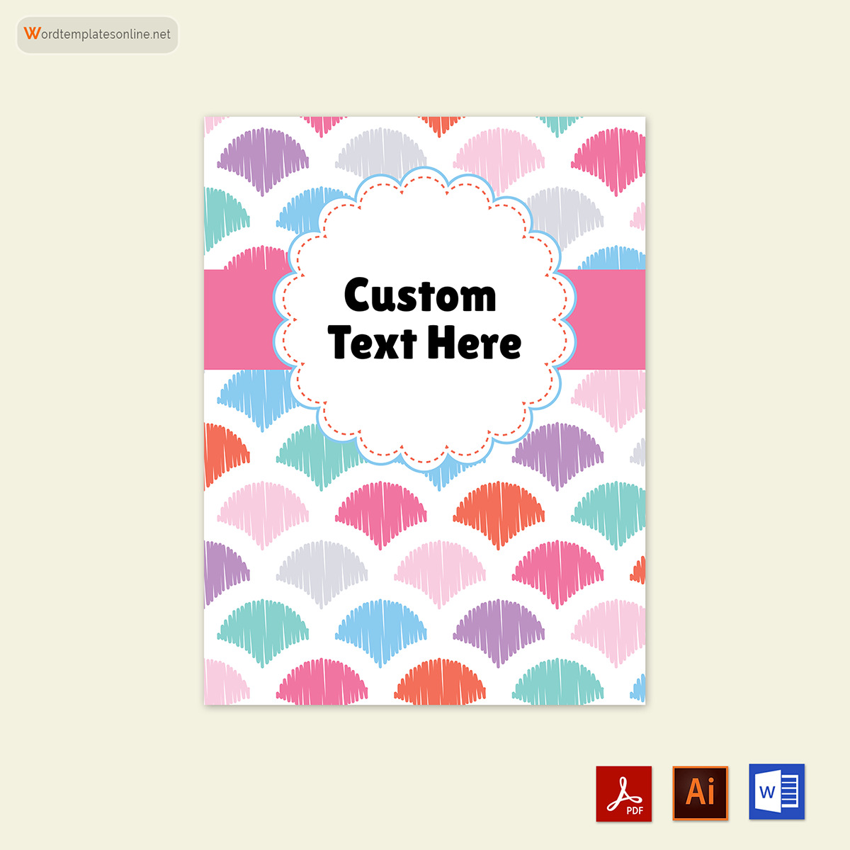 binder cover template - word 01