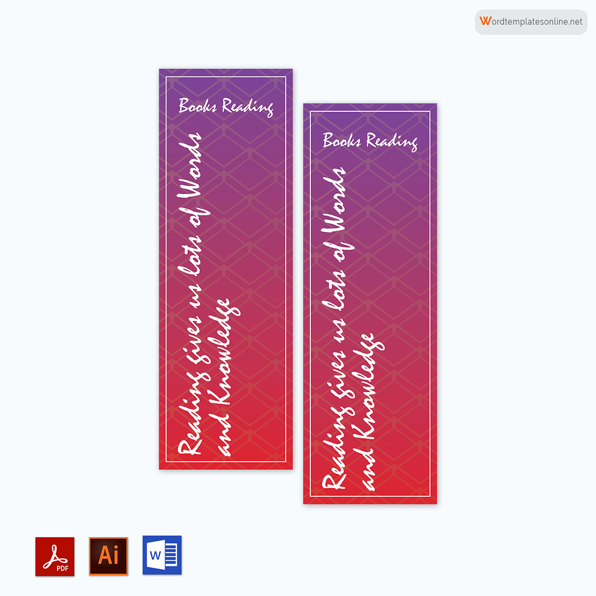 Bookmark template powerpoint
