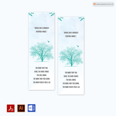 12 Free Bookmark Templates (Printable, Customizable)