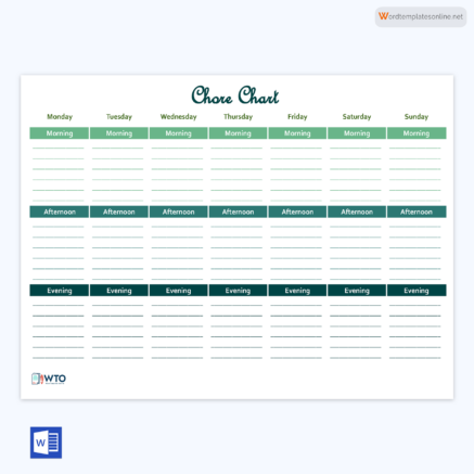 Free Printable Chore Charts For Adults (Daily, Weekly)