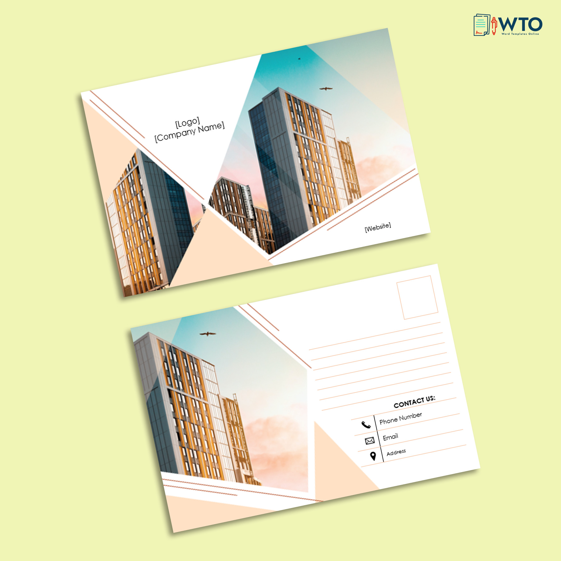 Free Business Postcard Template Example
