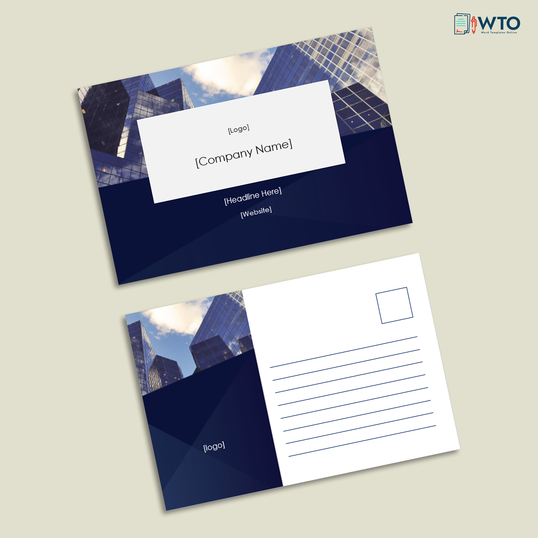 Editable Business Postcard in Word Format