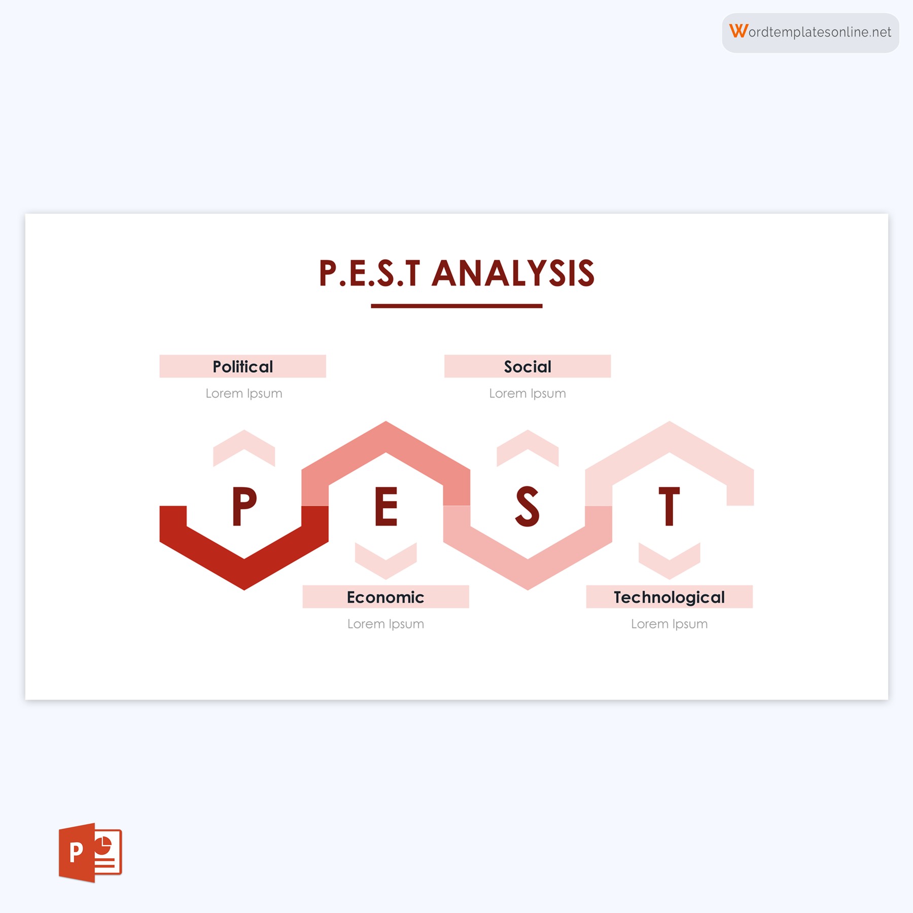Pest Analysis Template 13 - Editable - PowerPoint