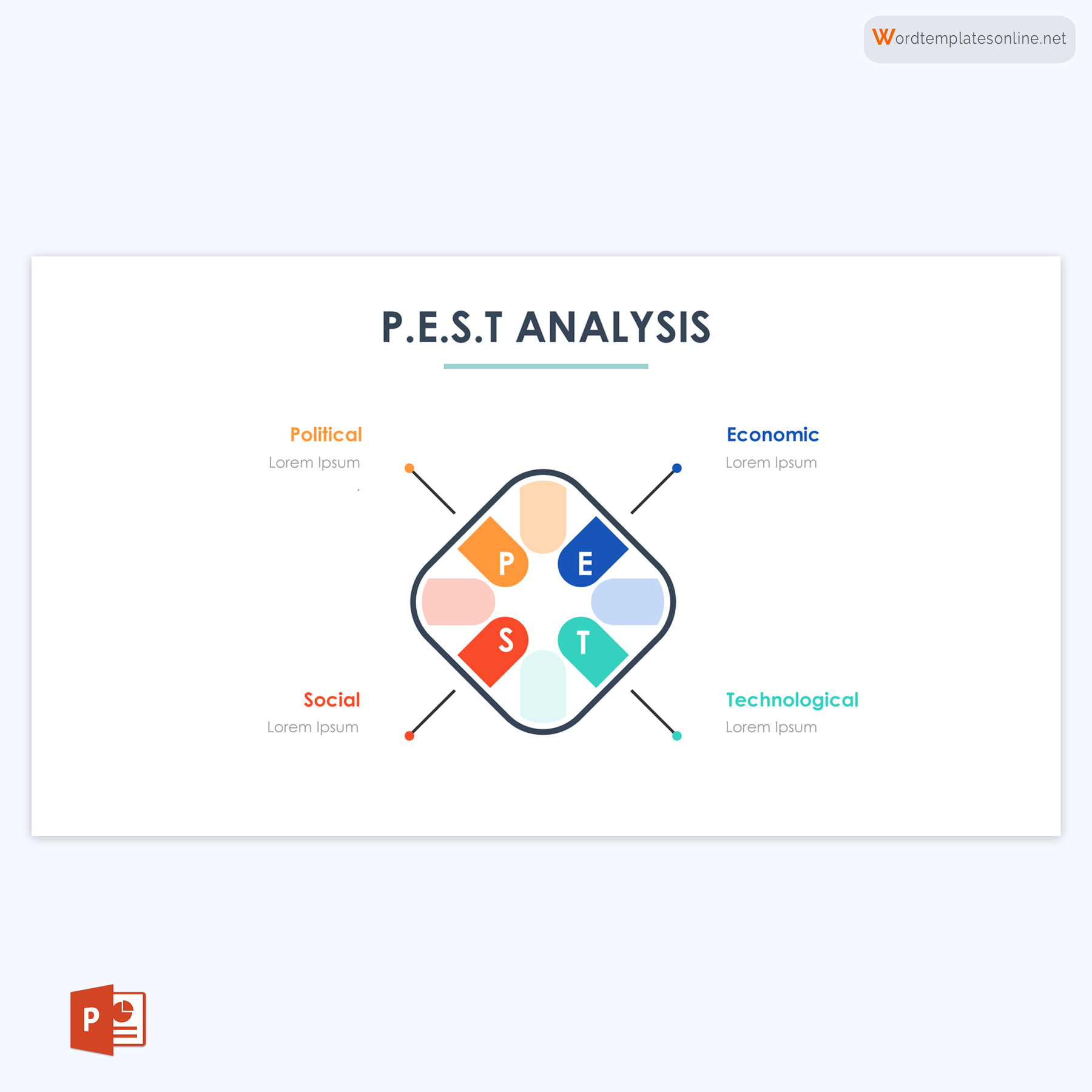 Downloadable PEST Analysis PowerPoint Template - Editable Format