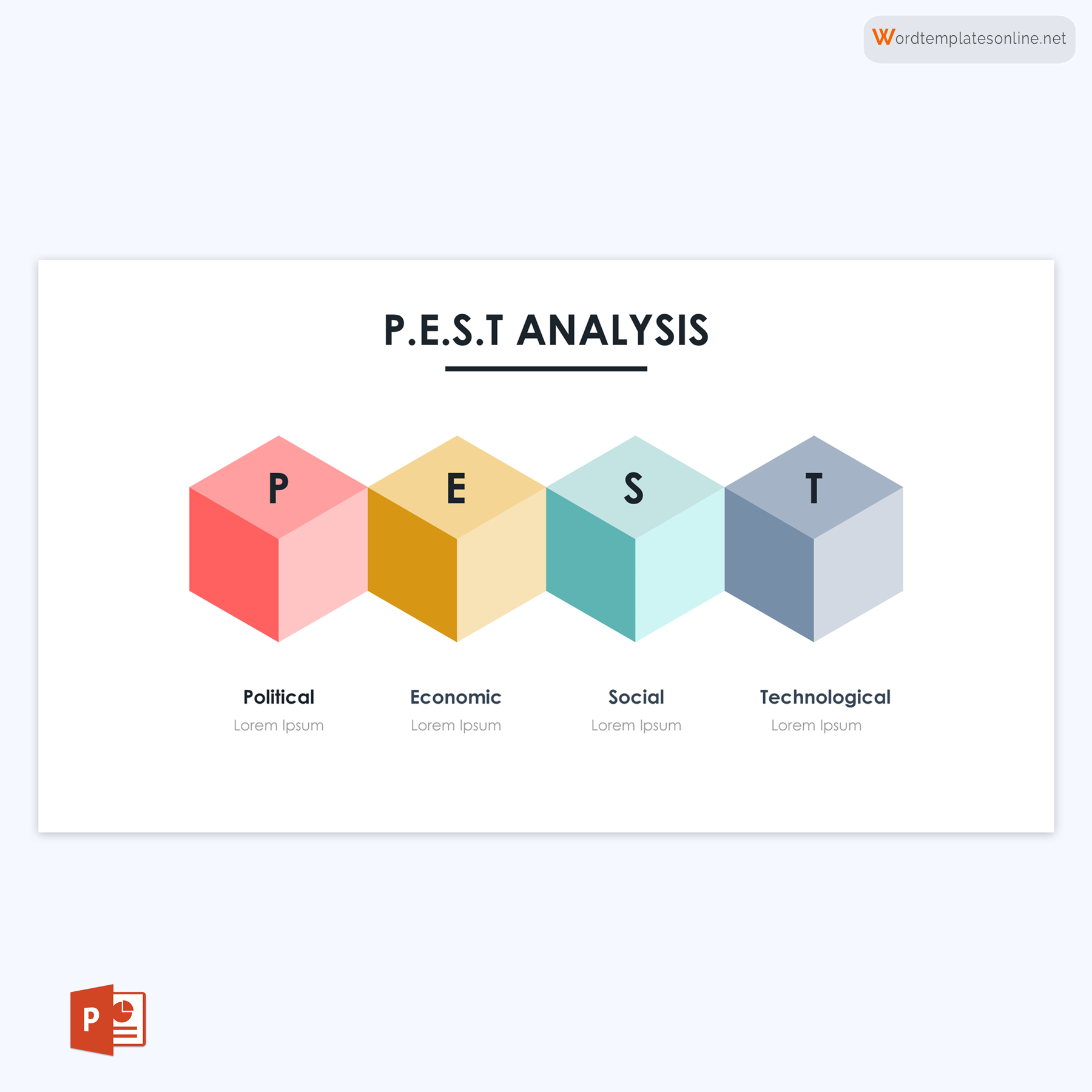 PEST Analysis PPT Template - Analytical Format
