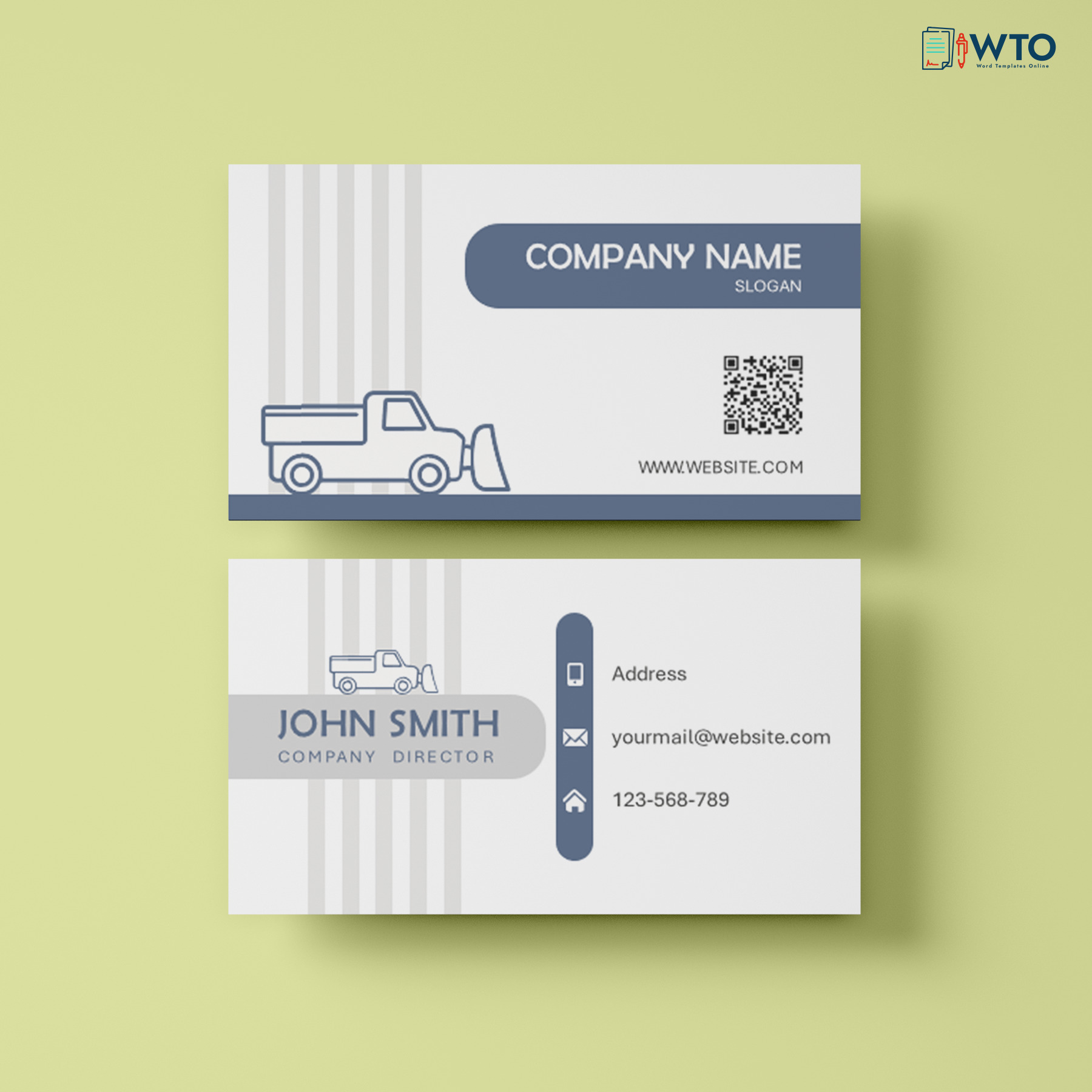 Editable Snow Removal Business Card Design Ideas
