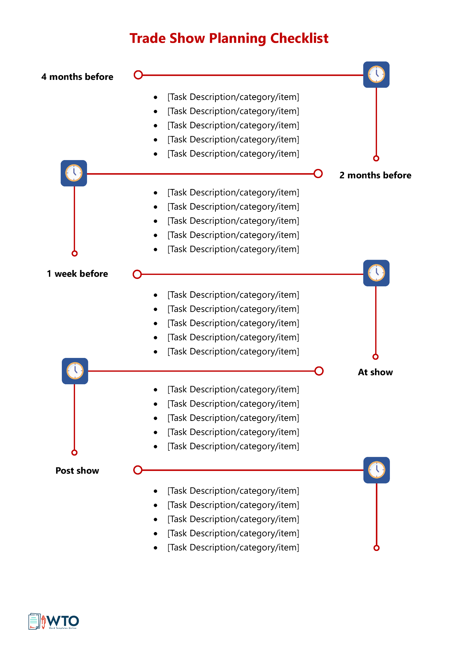 Printable Trade Show Planning Template