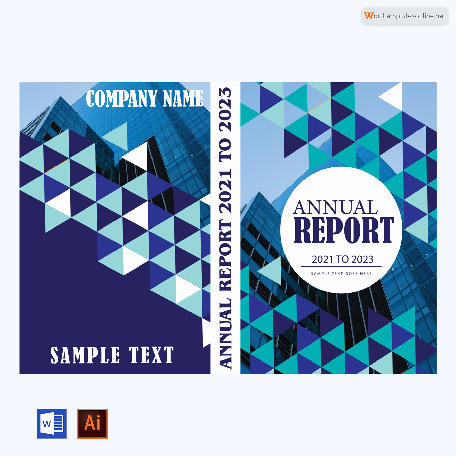 Free Sample Annual Report 2021 to 2023 Template in Word and Illustrator
