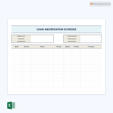 Free Loan Amortization Schedule Templates for Excel