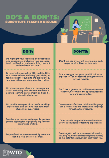 22 Substitute Teacher Resume Examples and Writing Tips