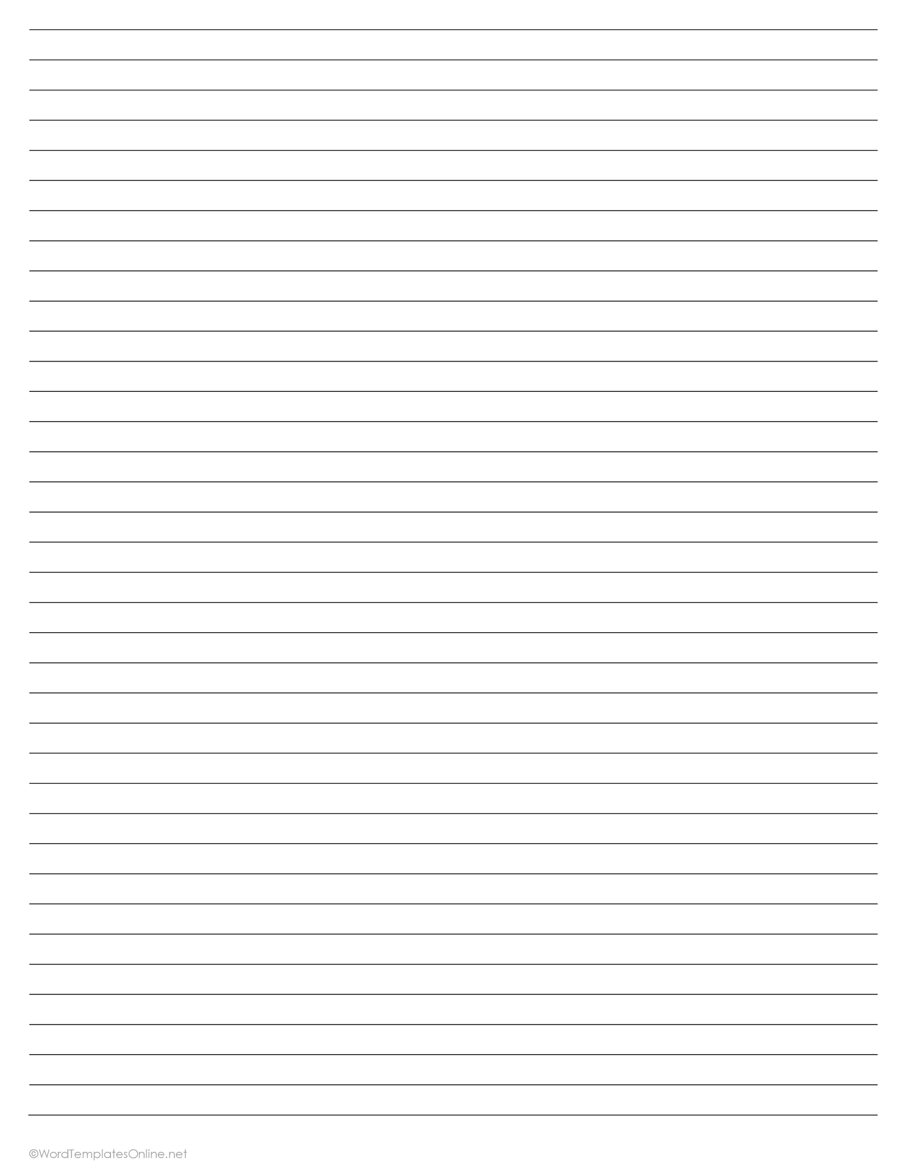 7mm Lined Paper for MS Word, perfect for organizing thoughts and ideas