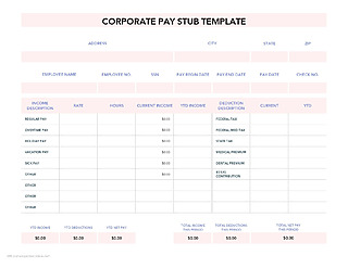 8 Free Pay Stub Templates (Word, Excel, GDocs, Sheets)