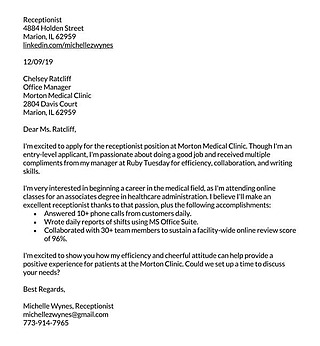Free Cover Letter With No Experience Template for Word and PDF