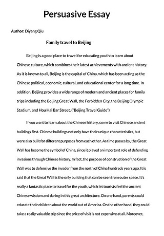 Free Persuasive Essay Template for Word and PDF