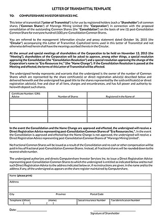 Free Transmittal Letter Template for Word and PDF