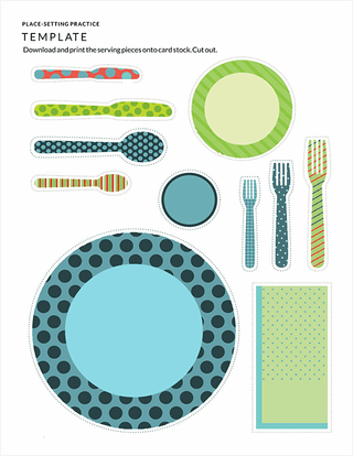 Free Place Setting Template for Word and PDF