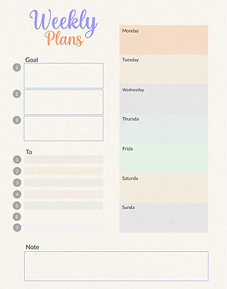 Free Daily Planner Template for Word and PDF