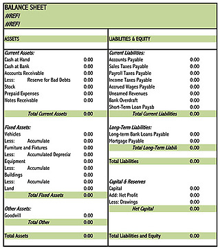 Free Balance Sheet Template for Excel