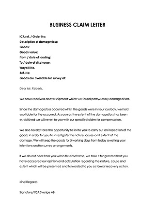 Free Formal Business Letter Template for Word and PDF