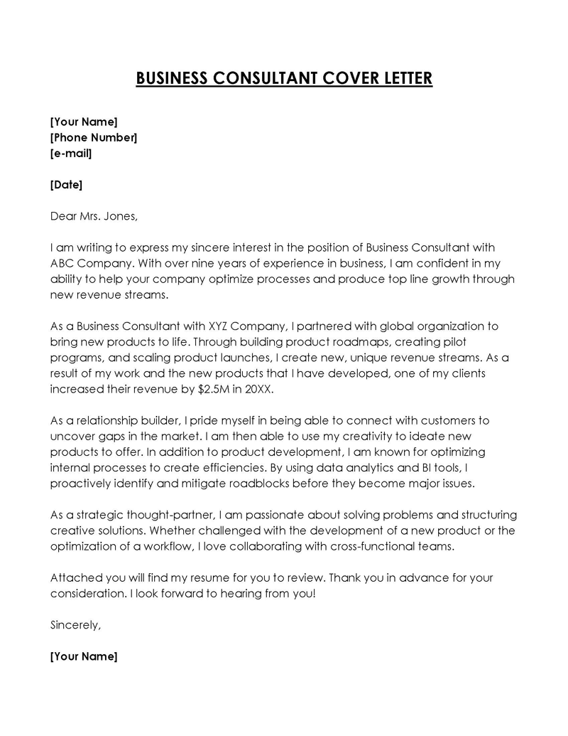 Free Professional Resume Cover Letter Template for Word and PDF