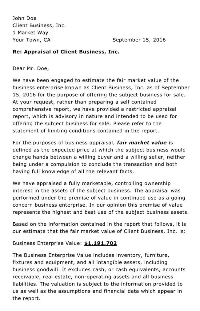 Free Business Report Template for Word