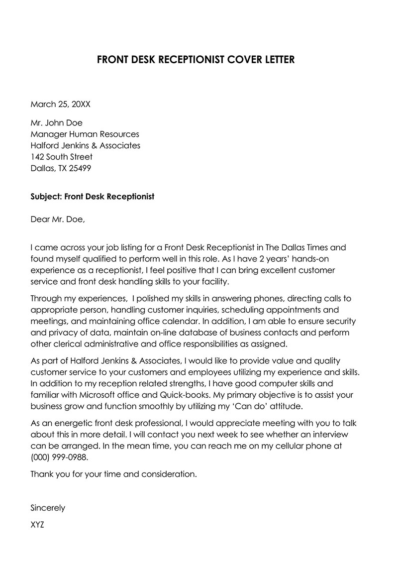 Free Customer Service Cover Letter Template for Word