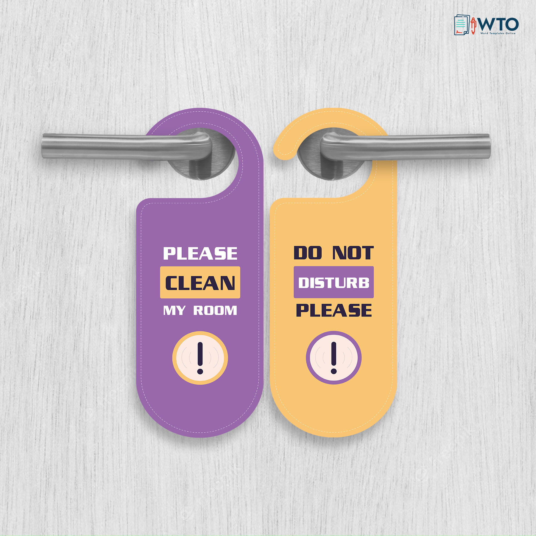 Free Door Hanger Template for Word