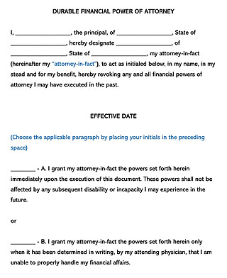 Free Power of Attorney Form Template for Word and PDF