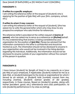 Free Employment Reference Letter Template for Word
