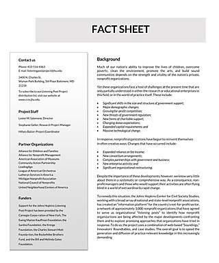 Free Fact Sheet Template for Word and PDF
