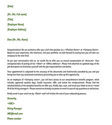 Trainee Appointment Letter (How to Write) with Examples