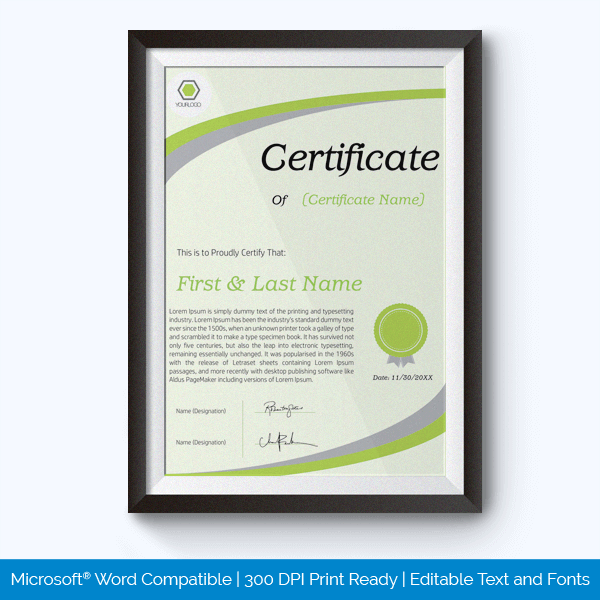Free Exclusive Gift Certificate Template for word, PDF and Adobe Photoshop