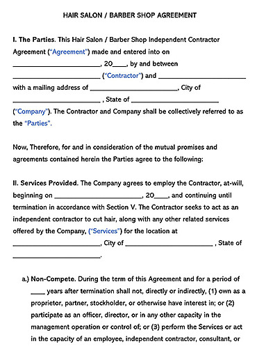 Free Snow Removal Contract Templates (Word PDF)