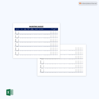 Free Marketing Budget Template for Excel
