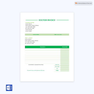 Free Medical Receipt Template for Word and PDF